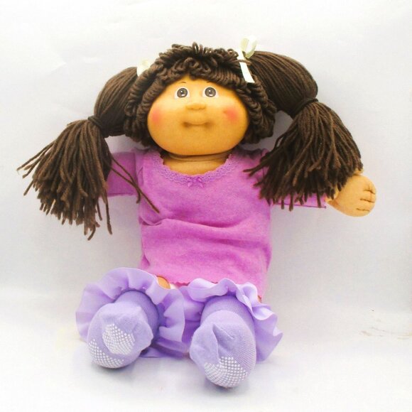 Vintage 1985 CPK Doll 16" Brown Double Ponies Brown Eyes Redressed HM 3 - Picture 1 of 8